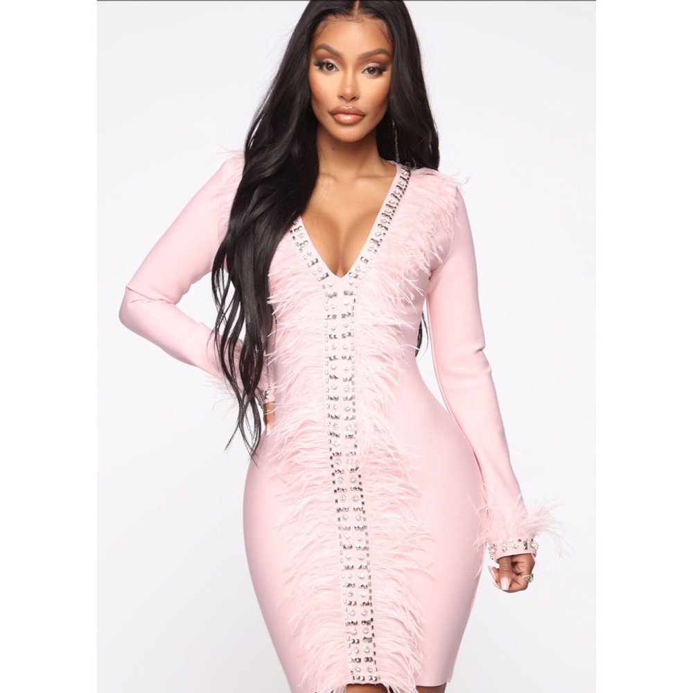 Pink Bandage Dress